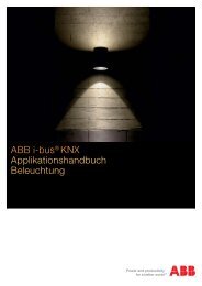 ABB i-bus® KNX Applikationshandbuch Beleuchtung