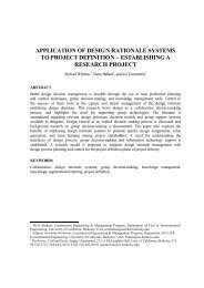 Application of Design Rationale Systems to Project Definition - Lean ...