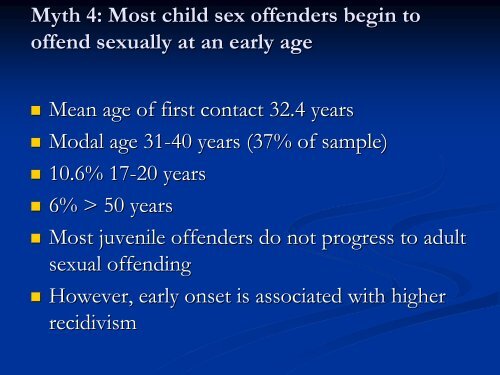 Ten Myths About Child Sex Offenders - Fair Play For Children