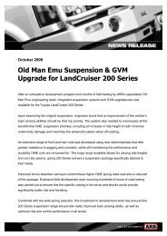 Old Man Emu Suspension & GVM Upgrade For - ARB