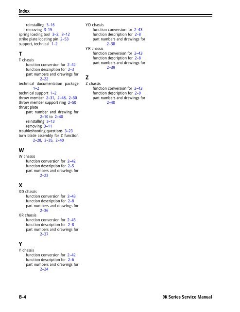 BEST 9K Series Service Manual - Locksmith Security Association of ...