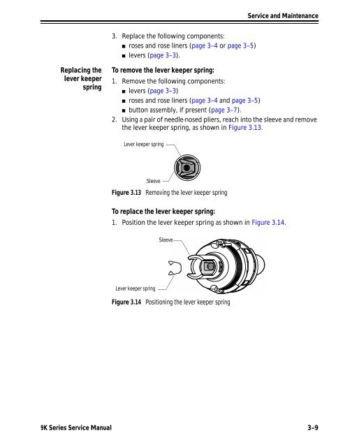 BEST 9K Series Service Manual - Locksmith Security Association of ...