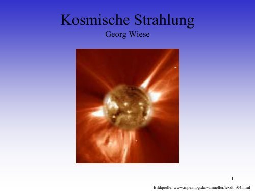 Kosmische Strahlung