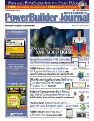 WEB-ENABLE POWERBUILDER APPS WITH SYBASE EASERVER ...