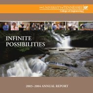 UT College of Engineering Annual Report 2003-2004