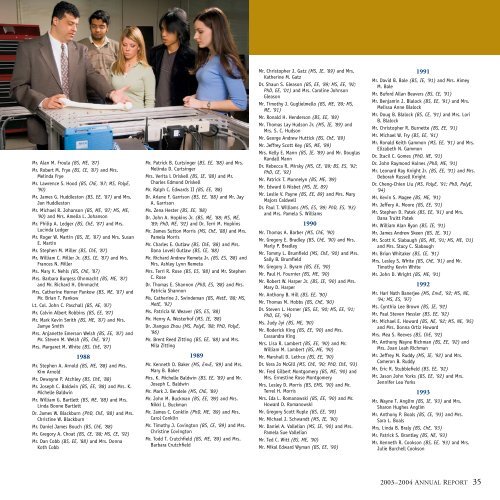 UT College of Engineering Annual Report 2003-2004