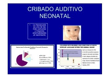 CRIBADO AUDITIVO NEONATAL