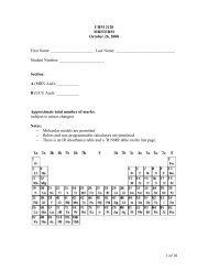 CHM 2120 Midterm - old midterm