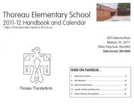 Thoreau Elementary School • 3870 Nakoma Road, Madison, WI ...