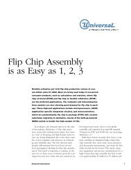 Flip Chip Assembly is as Easy as 1, 2, 3 - Universal Instruments ...