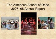 The American School of Doha 2006-07 Annual Report