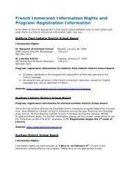 French Immersion Information Nights - Canadian Parents for French