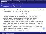 Eigenwerte von Operatoren