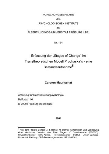 Carsten Maurischat - Institut für Psychologie - Albert-Ludwigs ...