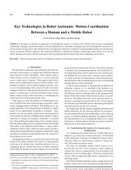 Key Technologies in Robot Assistants: Motion Coordination ... - IJCAS