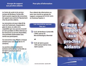 Groupe de support aux proches aidants - CSSS de Bordeaux ...