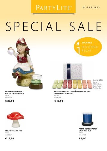 Special Sale Flyer herunterladen - Partylite