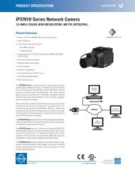 IP3701H Series Network Camera - Mhm-electronic.de