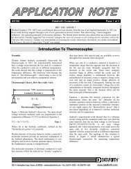 an106: Introduction To Thermocouples - Dataforth