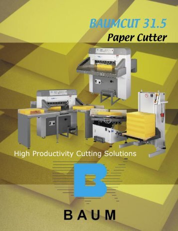 BaumCut 31.5â³ Cutter - Best Graphics Group