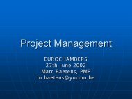 Project Management - Eurochambres Academy