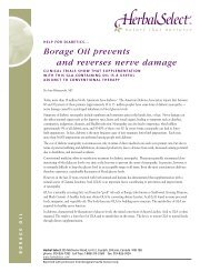 Borage Oil prevents and reverses nerve damage - Herbal Select