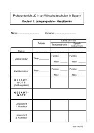 Deutsch 7. Jahrgangsstufe - Haupttermin