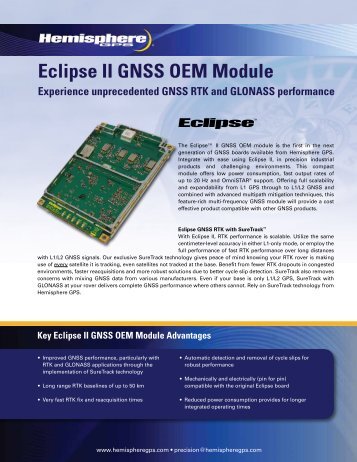 Eclipse II GNSS OEM Module - Canal Geomatics