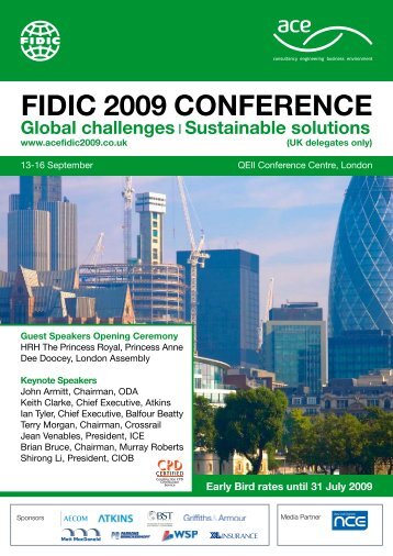 Read the brochure for FIDIC 2009 London conference