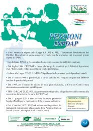 PENSIONI INPDAP - Cisl Lombardia