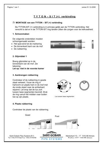 T Y T O N â S I T (+) verbinding - Saint Gobain Pipe Systems