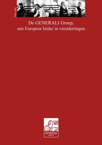De GENERALI Groep, - Van Dooren - De Marteau & partners