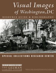Visual Images of Washington, DC - GW Libraries - The George ...