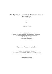 An Algebraic Approach to Incompleteness in Modal Logic by ...