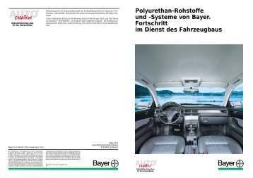 Polyurethan-Rohstoffe und - PUR-Internet - Bayer
