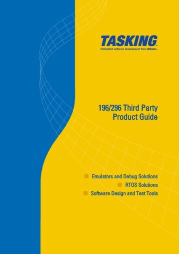 196/296 Third Party Product Guide - Tasking