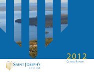 2012 Annual Report - Saint Joseph's College of Maine