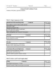 Print - Journal Club Feedback Form - Google Docs