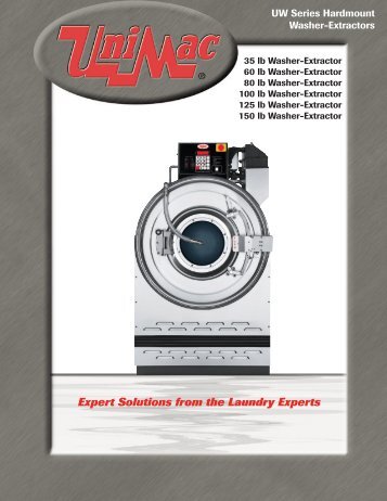 UniMac UW Series Hardmount Washer-Extractors