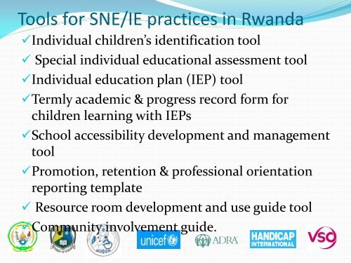 Equity and special needs working Group