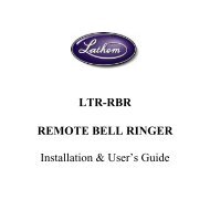LTR Remote Bell Ringer - Lathem Time Corporation