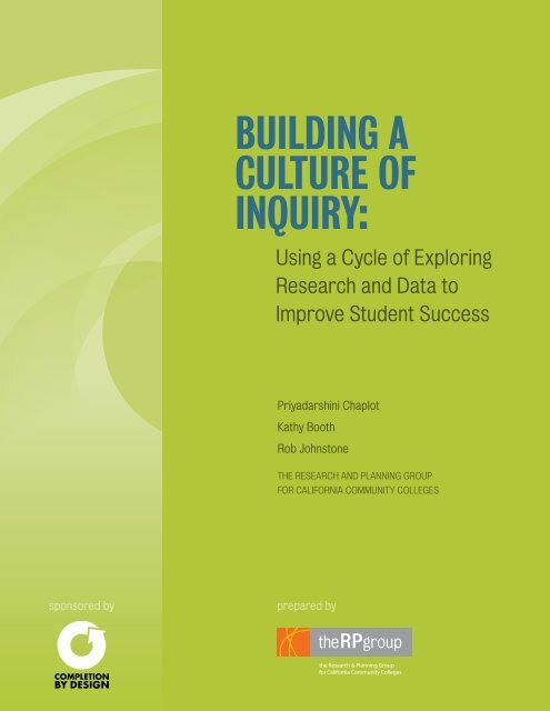 Building a culture of inquiry: - The RP Group