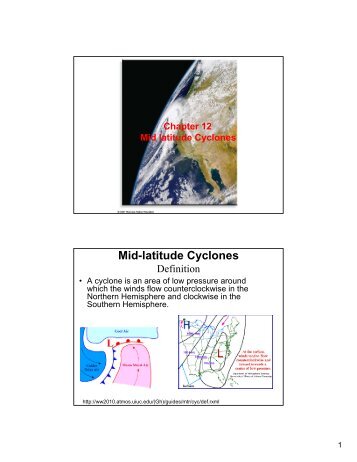 Mid-latitude Cyclones