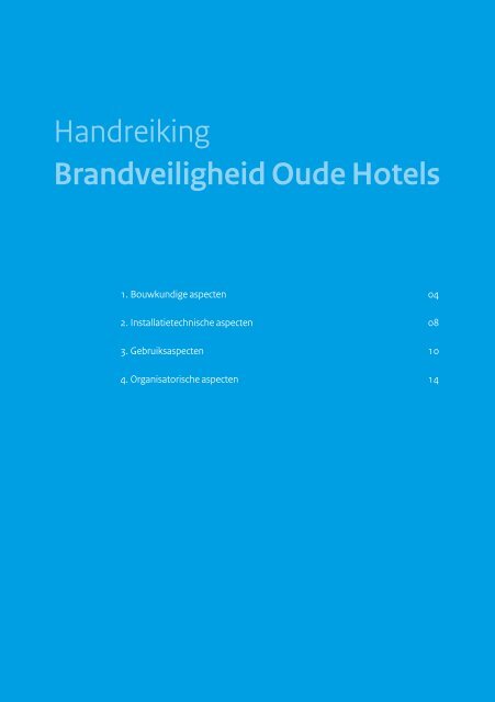 "Handreiking brandveiligheid oude hotels" PDF ... - Rijksoverheid.nl