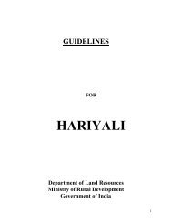 Guidelines for HARAYALI - National Institute of Rural Development