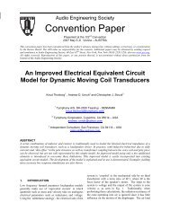 An Improved Electrical Equivalent Circuit Model for ... - Tymphany