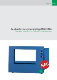 Banderoliermaschine Multigraf BM-300A - Ammerer