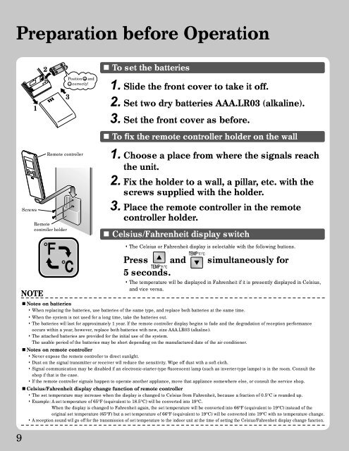 OPERATION MANUAL - Daikin AC