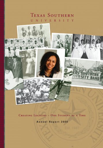 Annual Report 2009 (PDF) - Texas Southern University