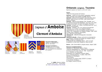 Amboise & Clermont d'Amboise - Racines & Histoire - Free